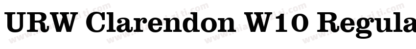URW Clarendon W10 Regular字体转换